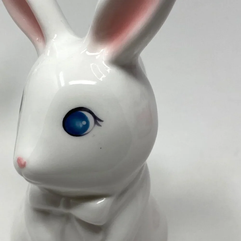 Target Ceramic Bunny with Backpack and Chick Easter Animal Figurines - Spritz™